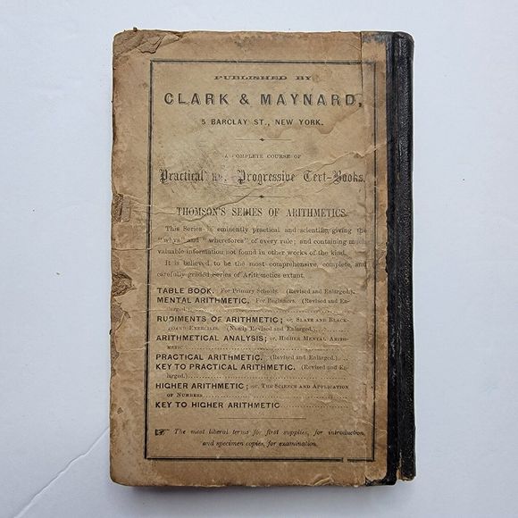 Thomson’s Practical Arithmetic, by James B. Thomson, 1853 - Picture 10 of 12